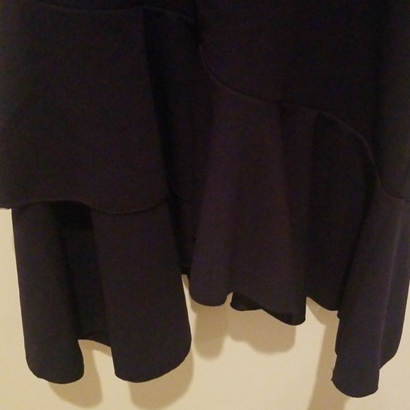 Dark Blue Ruffled Dress - Picture 5 of 5